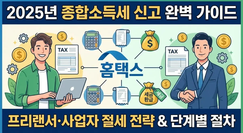2025년 종합소득세 신고 방법 완벽 가이드: 프리랜서·사업자 절세 전략과 홈택스 단계별 절차 1 2025년 종합소득세 신고방법