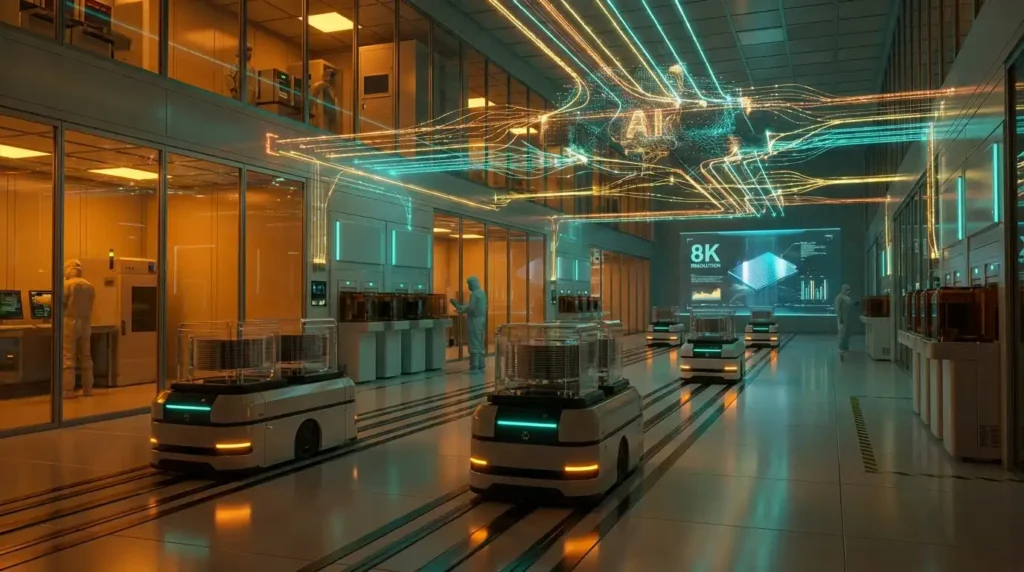 지능형 파운드리 혁명: 2026년 AI와 로봇이 만드는 자율 반도체 공장의 미래 2 지능형 파운드리