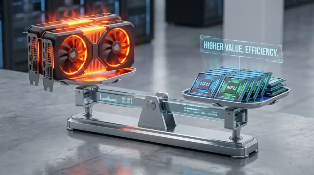 NPU vs GPU 가성비 전쟁: 2026년 하반기 AI 가속기 도입 효과 심층 분석 2 NPU vs GPU