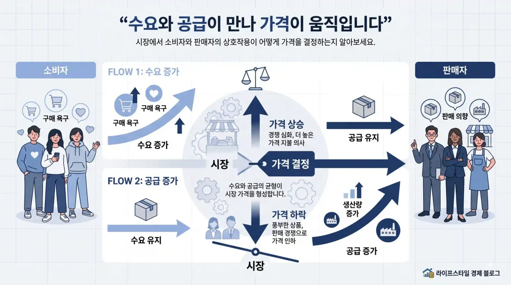 물건값은 왜 오르내릴까? 수요와 공급으로 이해하는 가격 변화 2 supply demand market price